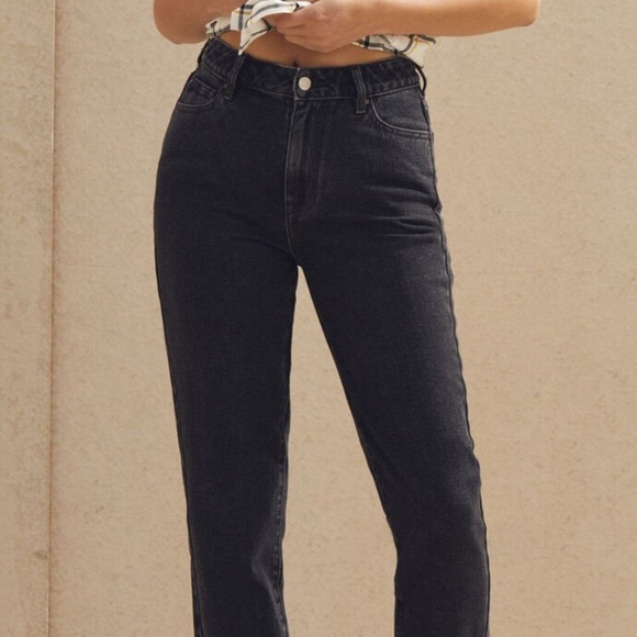 pacsun mom jeans black